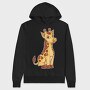 Cute Baby Giraffe, Hanorac Oversize Barbati (Unisex)