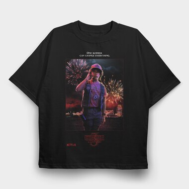 Fireworks Summer Stranger, Tricou Oversize Barbati (Unisex)