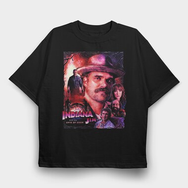 Indiana Jim, Tricou Oversize Barbati (Unisex)