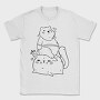 Cute Bear And Cat, Tricou Barbati (Unisex)