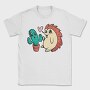 Cute Cactus And Hedgehog, Tricou Barbati (Unisex)
