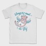 Cute Cat Angel Wings Are Made To Fly Mug, Tricou Barbati (Unisex)