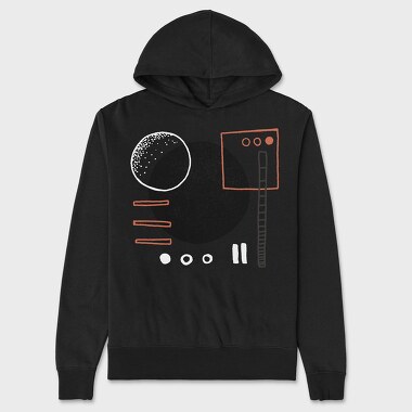 Abstract Organic, Hanorac Oversize Barbati (Unisex)