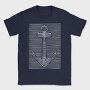 3D Illusion Anchor, Tricou Barbati (Unisex)