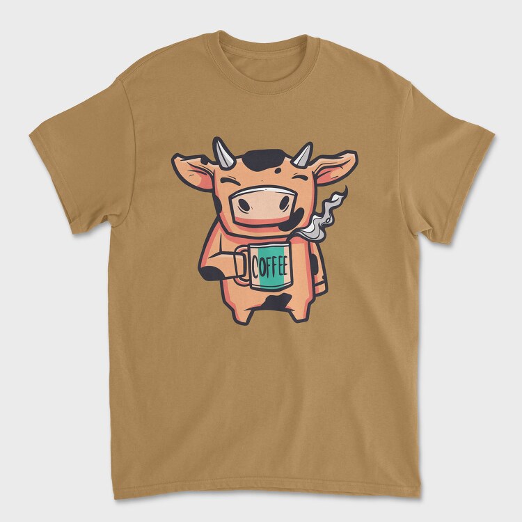 Cow Mug Coffee, Tricou Barbati (Unisex)