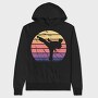 Martial Arts Retro Sunset, Hanorac Oversize Barbati (Unisex)