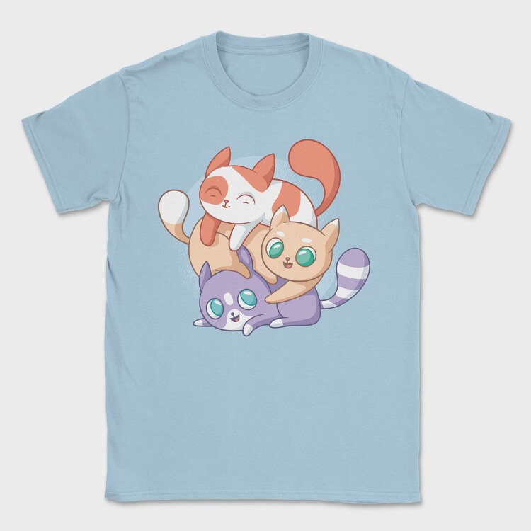 Cute Cats Playing, Tricou Barbati (Unisex)