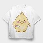Cute Chick With Knife Mad Chicken, Tricou Oversize Barbati (Unisex)