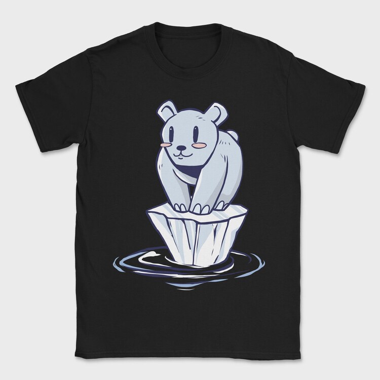 Polar Bear Alone, Tricou Barbati (Unisex)