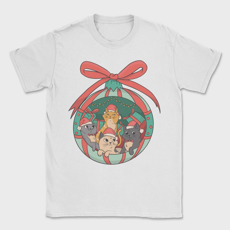 Cute Christmas Cats, Tricou Barbati (Unisex)