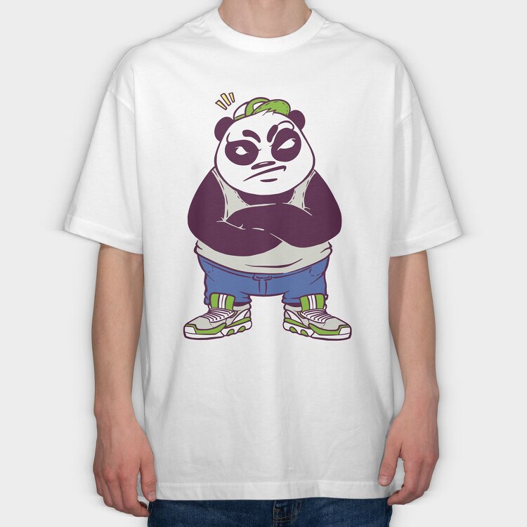 Mad Panda Boy, Tricou Oversize Barbati (Unisex)