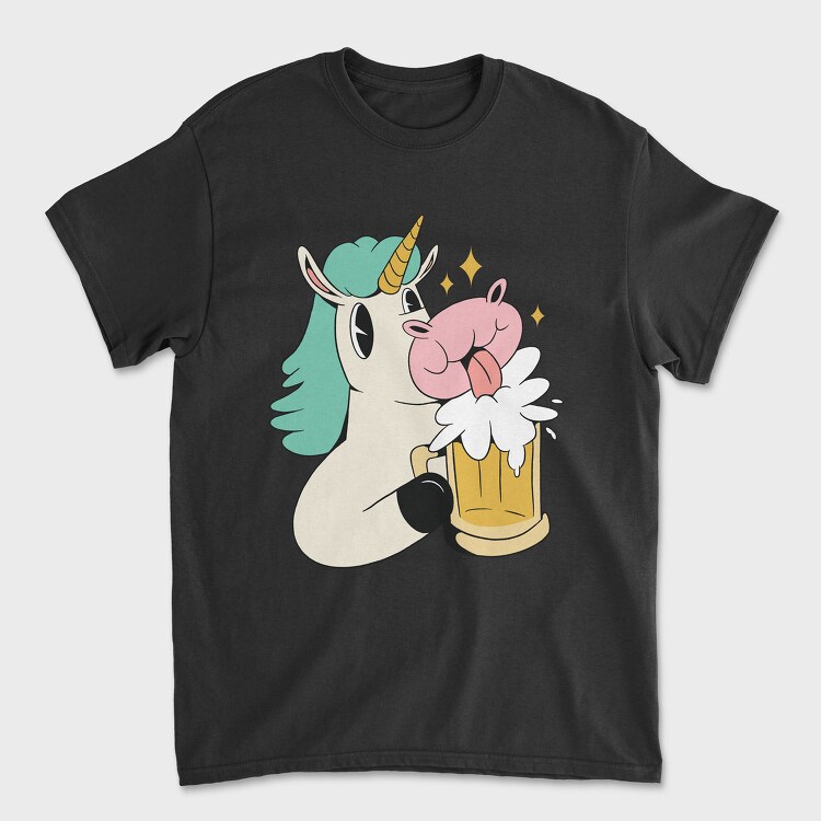 Unicorn Beer, Tricou Barbati (Unisex)