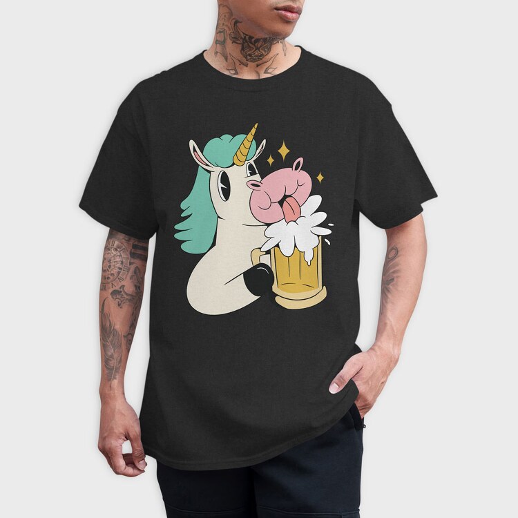 Unicorn Beer, Tricou Barbati (Unisex)