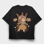 Cute Cottagecore Girl, Tricou Oversize Barbati (Unisex)