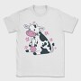 Cute Cow Eating Grass, Tricou Barbati (Unisex)
