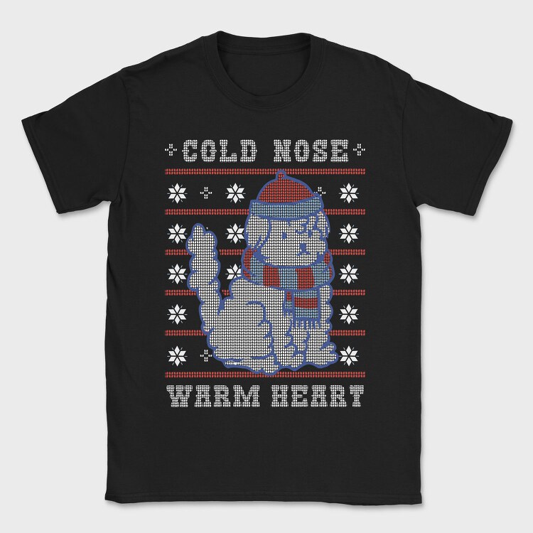 Cute Dog Christmas Ugly Sweater Winter, Tricou Barbati (Unisex)