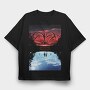 Stranger Things Butterfly, Tricou Oversize Barbati (Unisex)