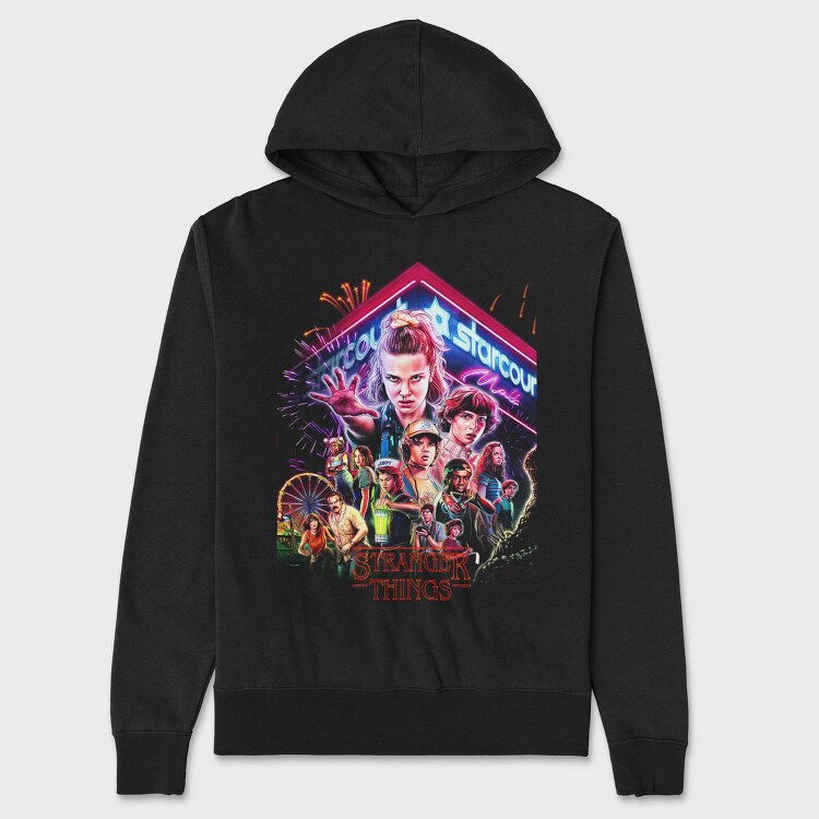 Stranger Things Carnival, Hanorac Oversize Barbati (Unisex)