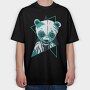 Neon Panda, Tricou Oversize Barbati (Unisex)