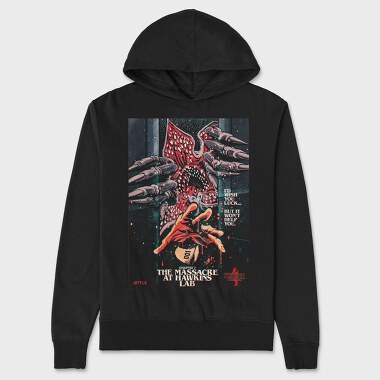 Stranger Things Eagle 07, Hanorac Oversize Barbati (Unisex)