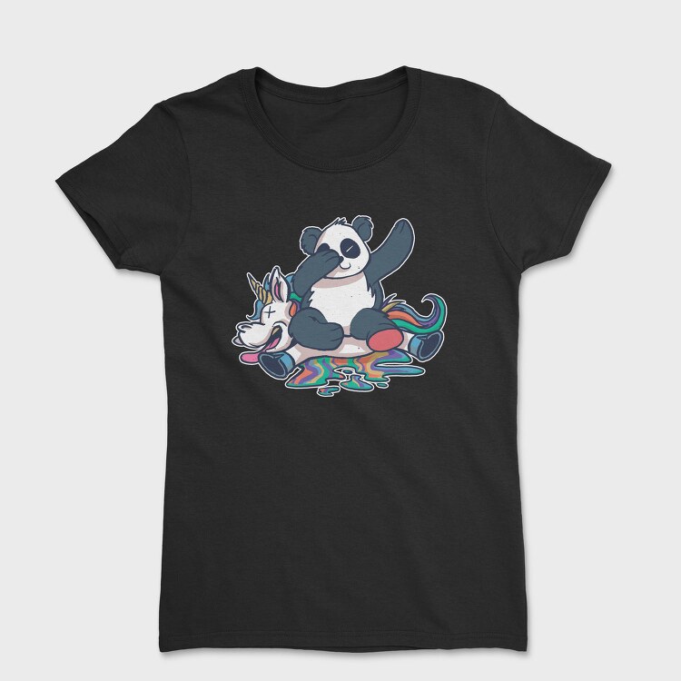 Panda Unicorn Dab, Tricou Femei