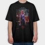 Stranger Things Fireworks, Tricou Oversize Barbati (Unisex)