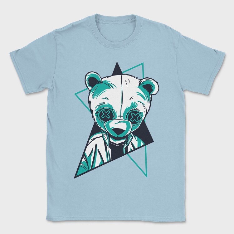 Neon Panda, Tricou Barbati (Unisex)