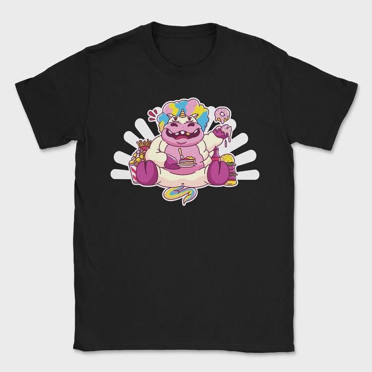 Fat Unicorn, Tricou Barbati (Unisex)