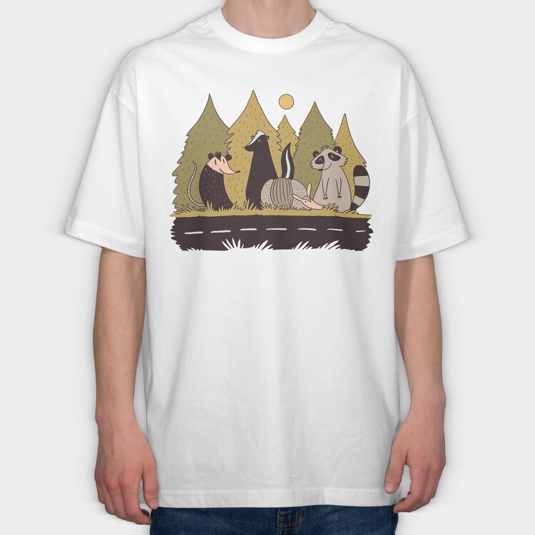 Animals Crossing, Tricou Oversize Barbati (Unisex)
