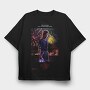 Stranger Things Halftone Fireworks, Tricou Oversize Barbati (Unisex)