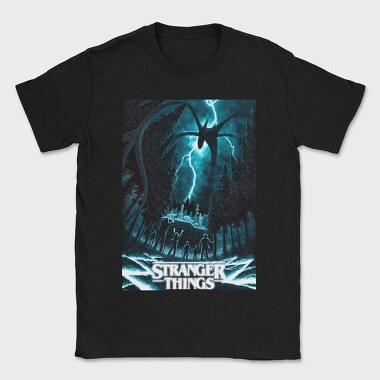 Stranger Things Halftone, Tricou Barbati (Unisex)
