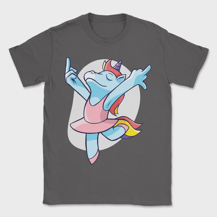 Unicorn Ballet Middle Finger, Tricou Barbati (Unisex)