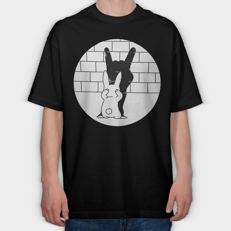Shadow Rabbit, Tricou Oversize Barbati (Unisex)