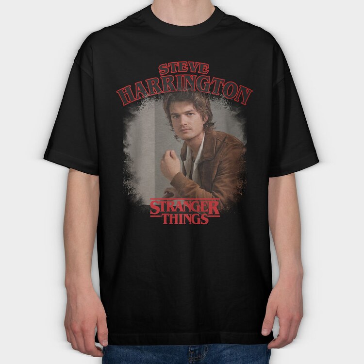 Stranger Things Harington, Tricou Oversize Barbati (Unisex)