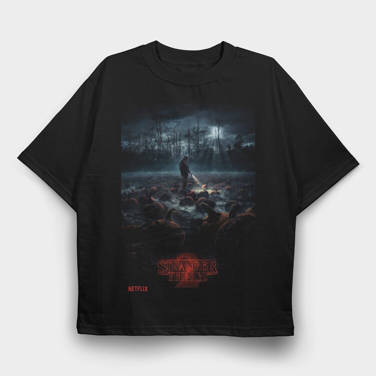 Stranger Things Netflix, Tricou Oversize Barbati (Unisex)