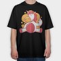 Unicorn Middle Finger, Tricou Oversize Barbati (Unisex)
