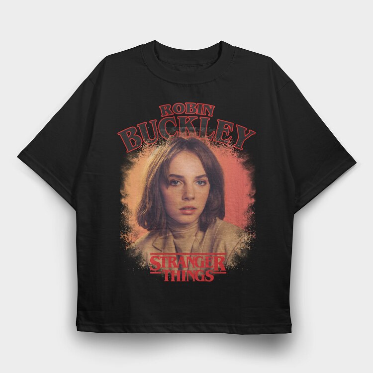 Stranger Things Robin Buckley, Tricou Oversize Barbati (Unisex)