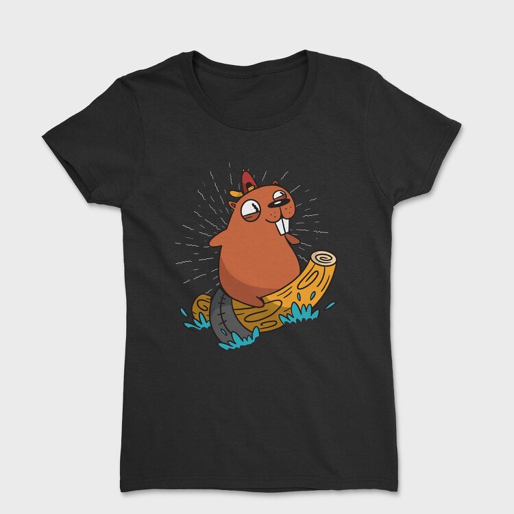 Surfing Beaver, Tricou Femei