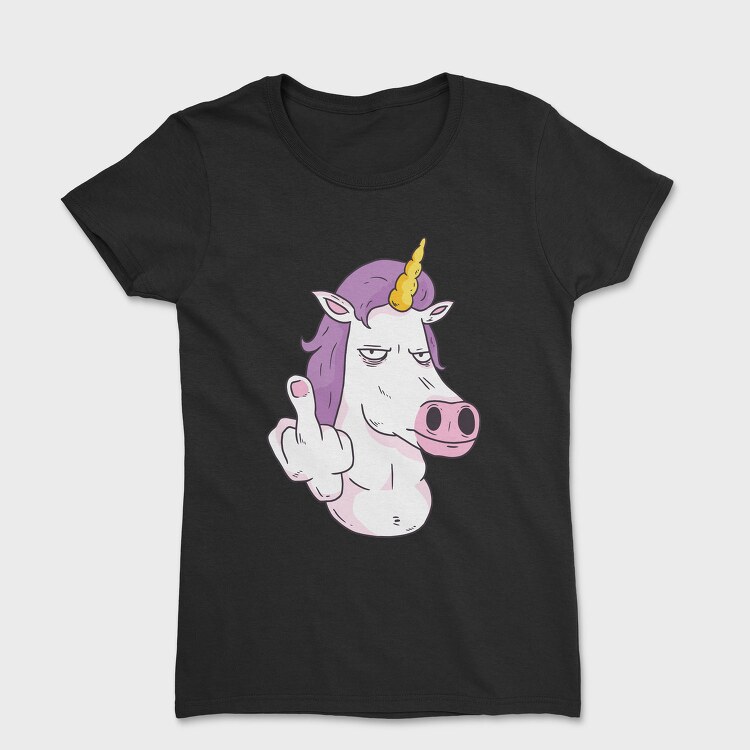 Middle Finger Unicorn, Tricou Femei