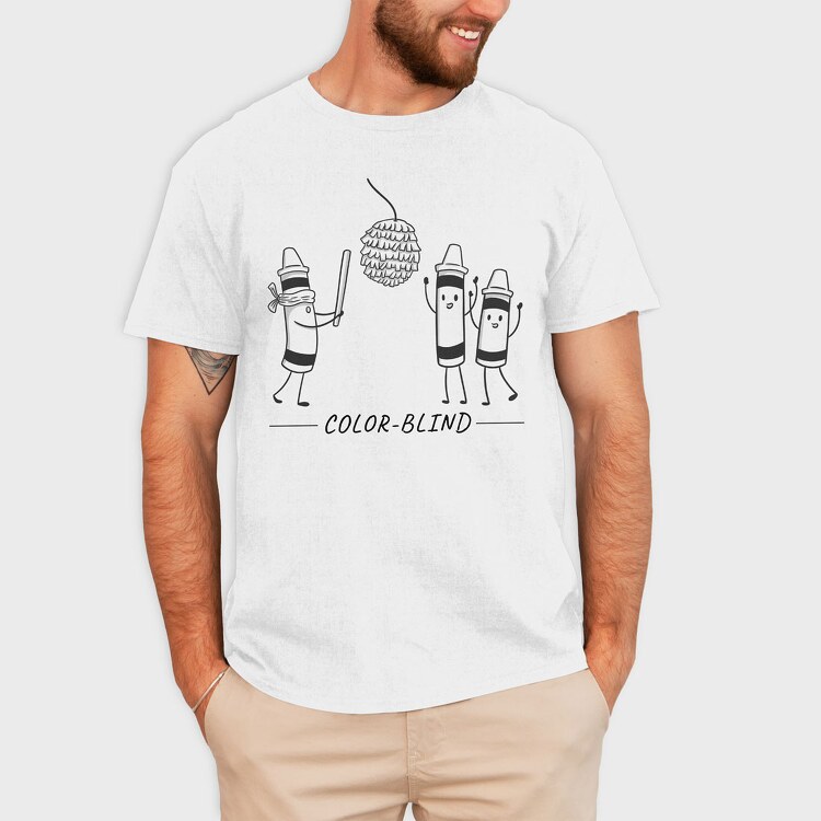 Color Blind, Tricou Barbati (Unisex)