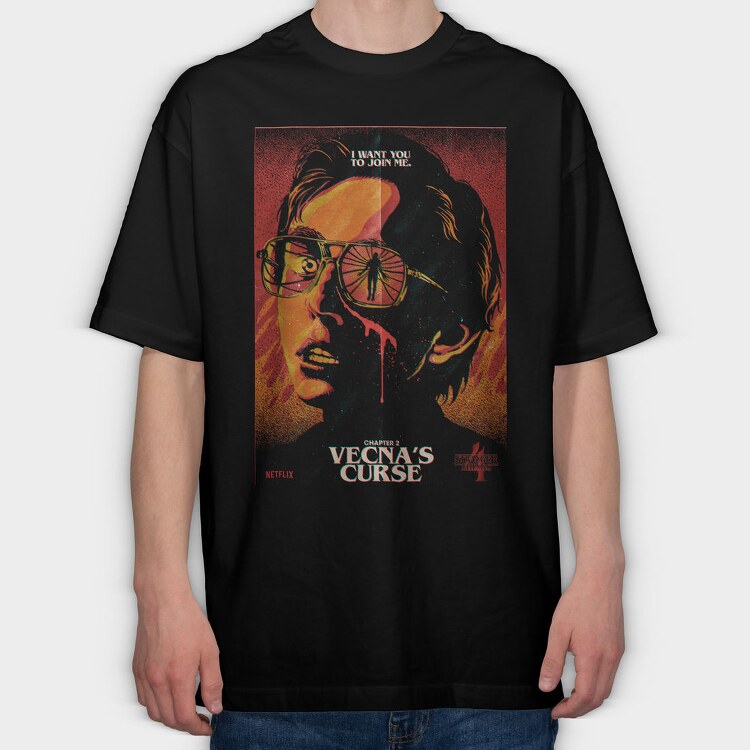 Stranger Things Vintage, Tricou Oversize Barbati (Unisex)