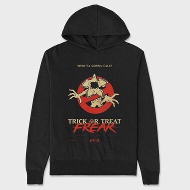 Trick Or Treat Stranger Things, Hanorac Oversize Barbati (Unisex)