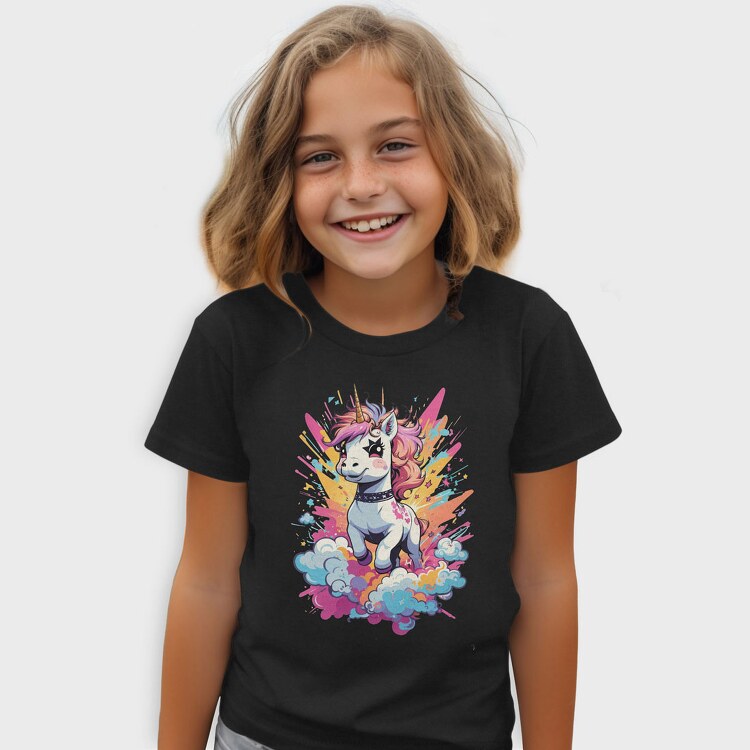 Unicorn Color Splash, Tricou Copii