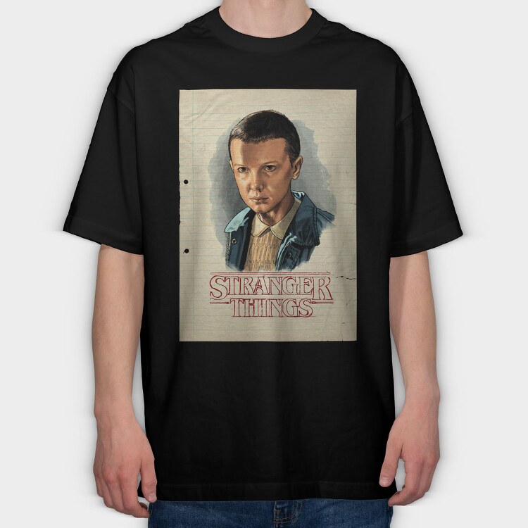 Strangers Halftone, Tricou Oversize Barbati (Unisex)