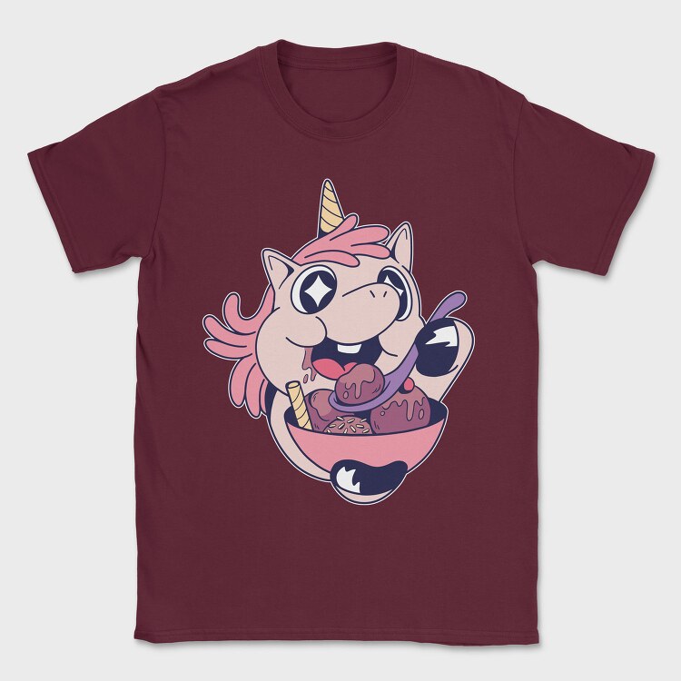 Unicorn Icecream, Tricou Barbati (Unisex)