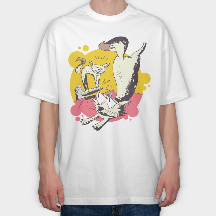 Cats, Tricou Oversize Barbati (Unisex)