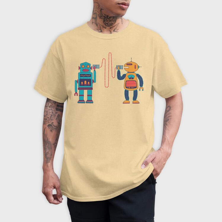 Robots Walkie Talkie, Tricou Barbati (Unisex)