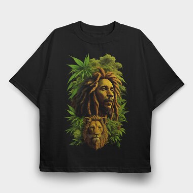 Bob Marley 3, Tricou Oversize Barbati (Unisex)