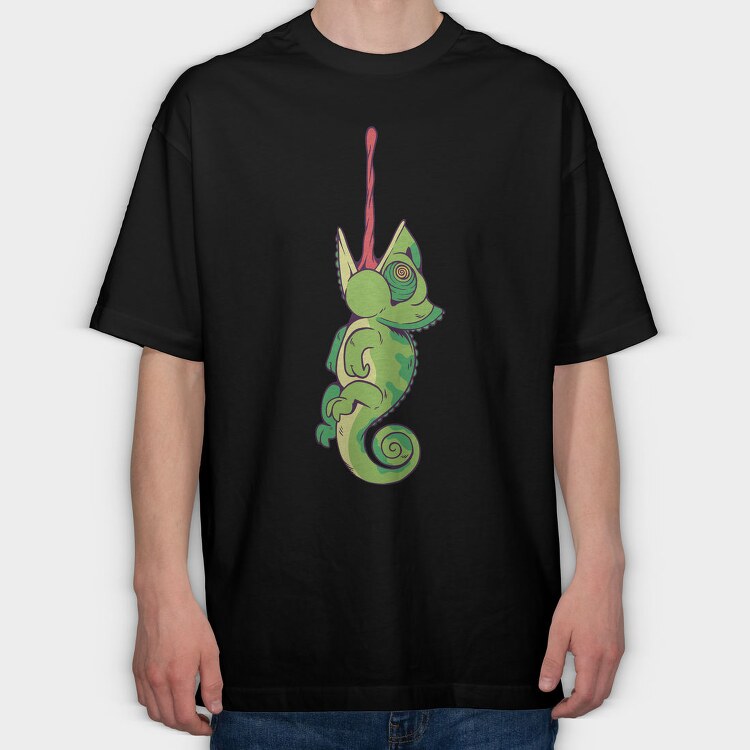 Chameleon, Tricou Oversize Barbati (Unisex)