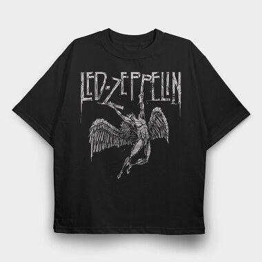 Led Zeppelin, Tricou Oversize Barbati (Unisex)